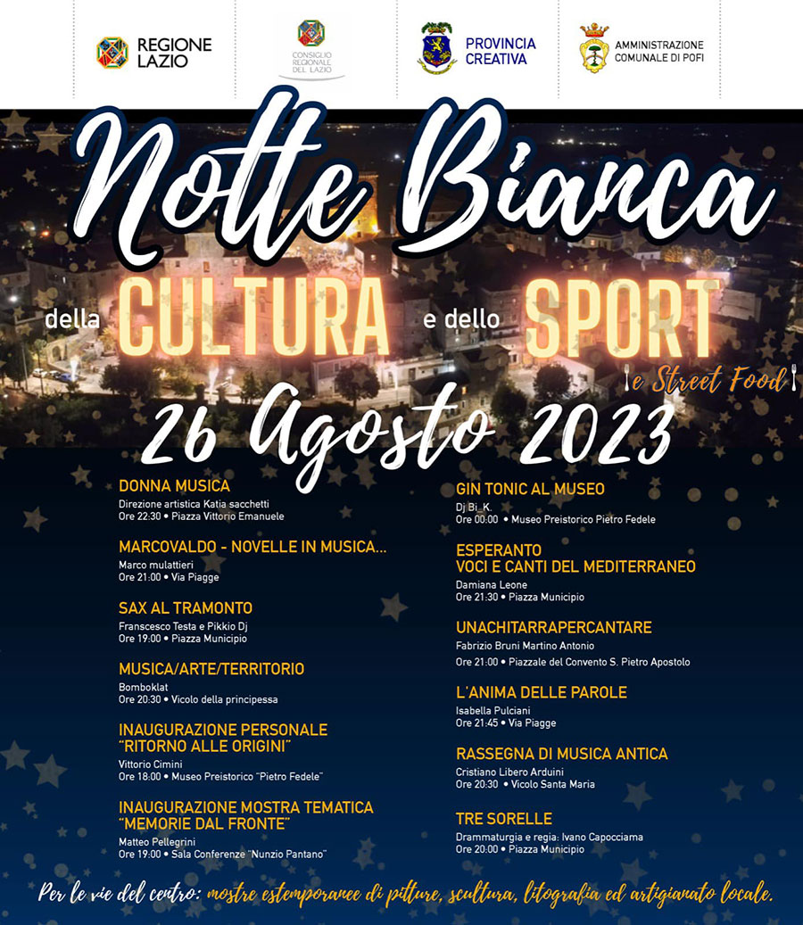 Notte Bianca Pofi 2023