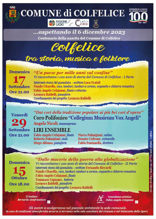 Colfelice tra storia musica e folklore 2023