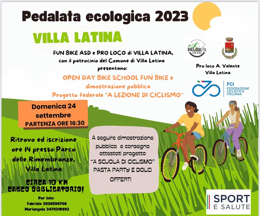 Pedalata Ecologica 2023 - Villa Latina
