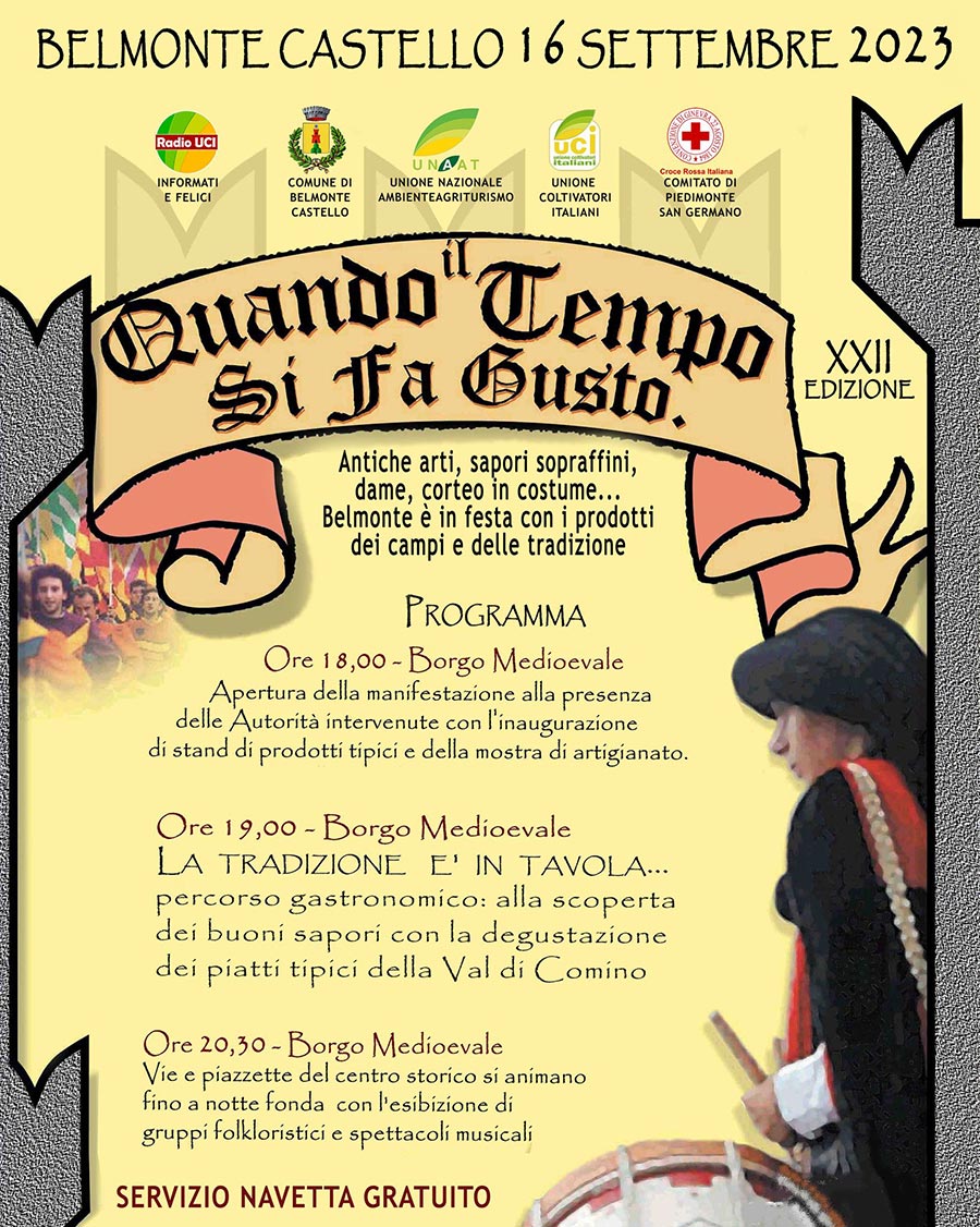 Quando il Tempo si fa Gusto 2023 - Belmonte Castello