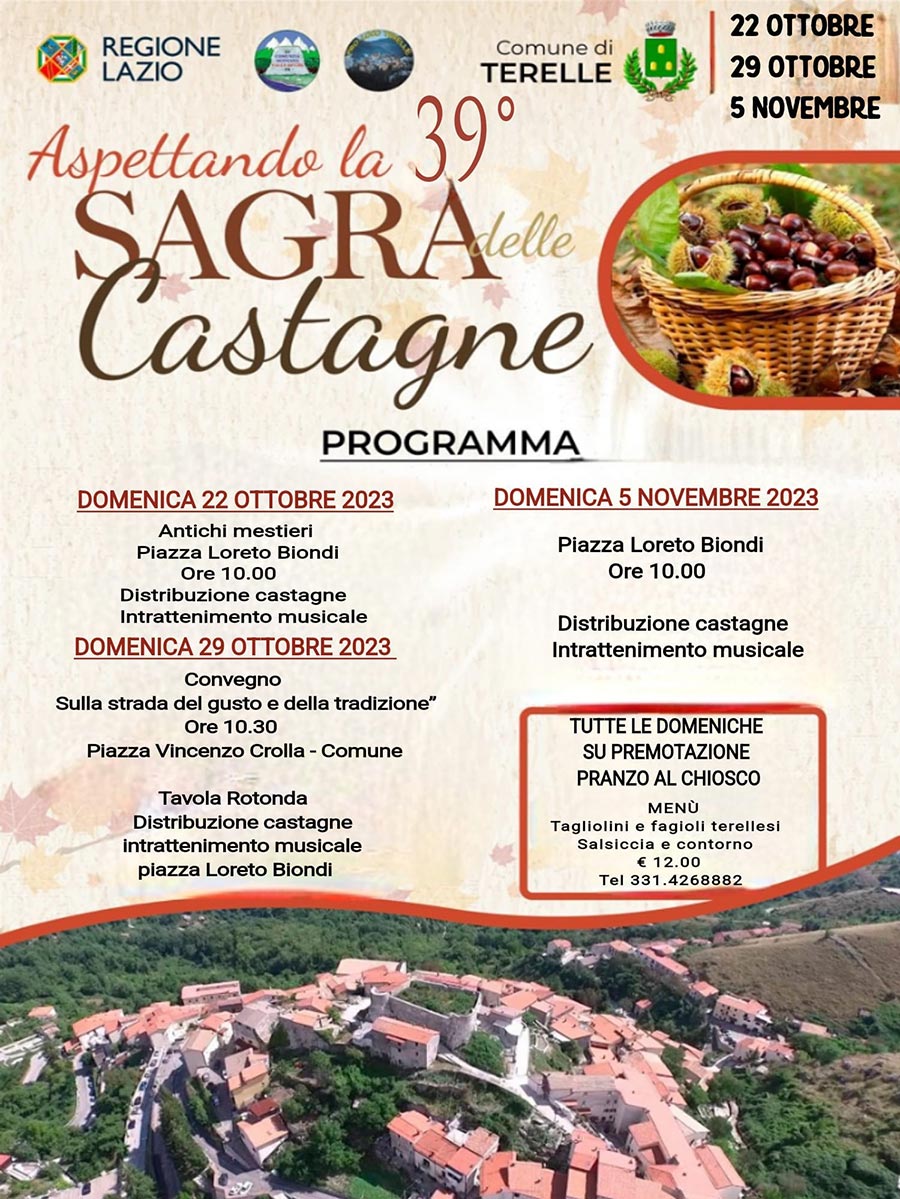 Anteprima Sagra delle Castagne di Terelle 2023