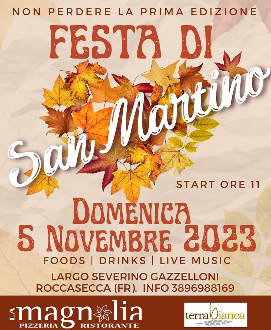 Festa di San Martino Roccasecca 2023