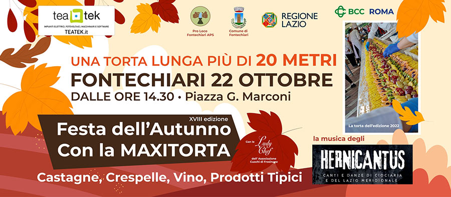 Festa dell'Autunno con la Maxitorta 2023 Fontechiari