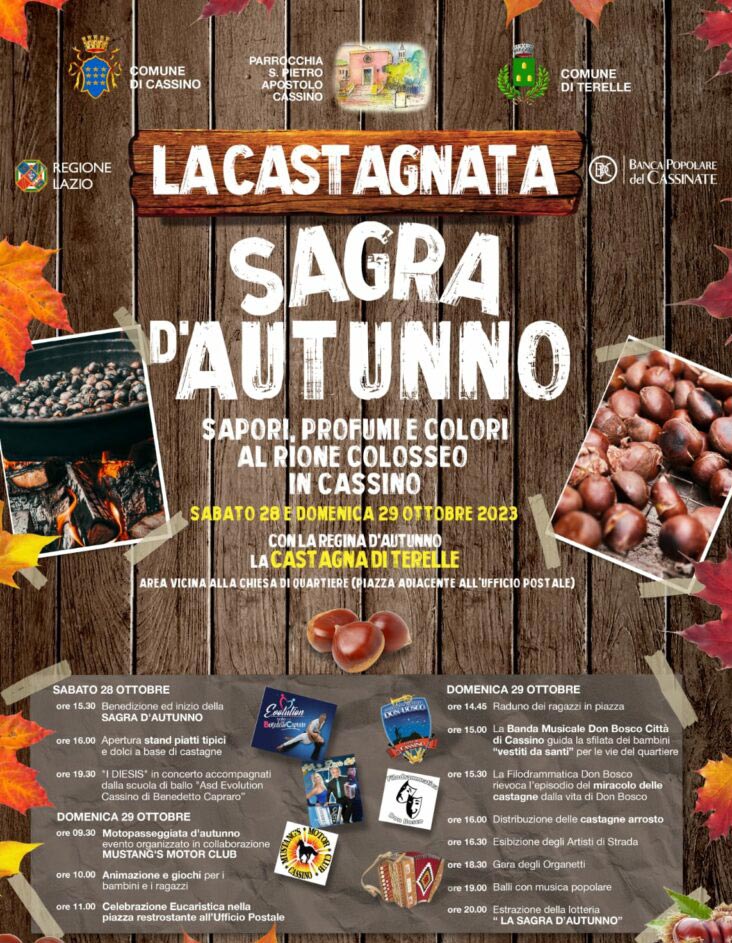 La Castagnata Sagra d'Autunno 2023 Cassino