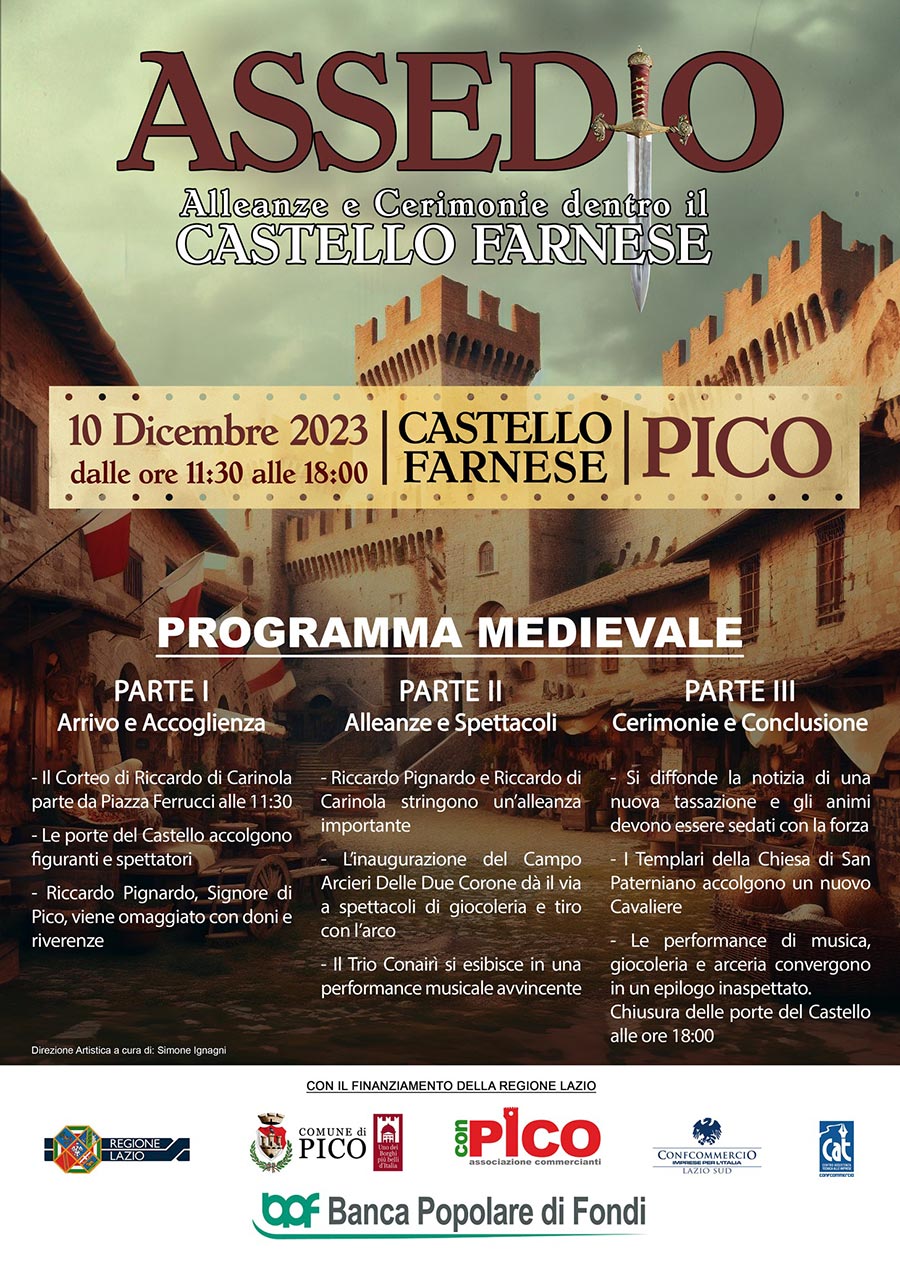 Assedio – Alleanze e Cerimonie dentro il Castello Farnese