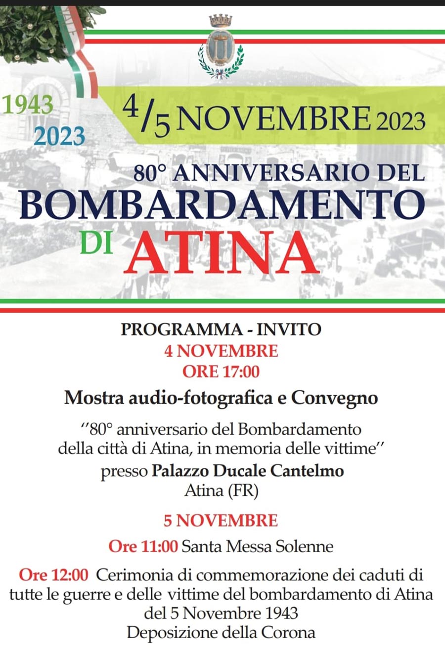 80° Anniversario del bombardamento di Atina