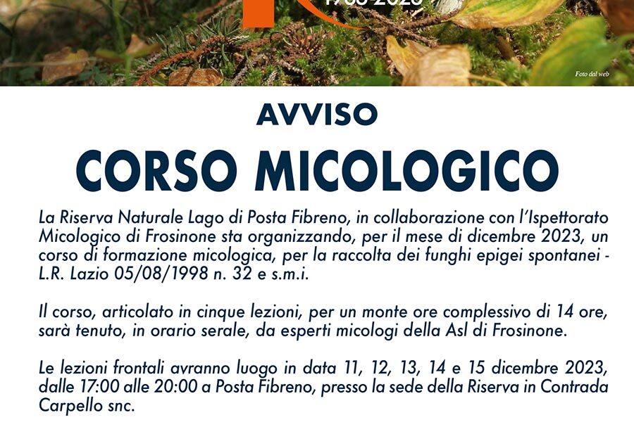 Corso di Formazione Micologica