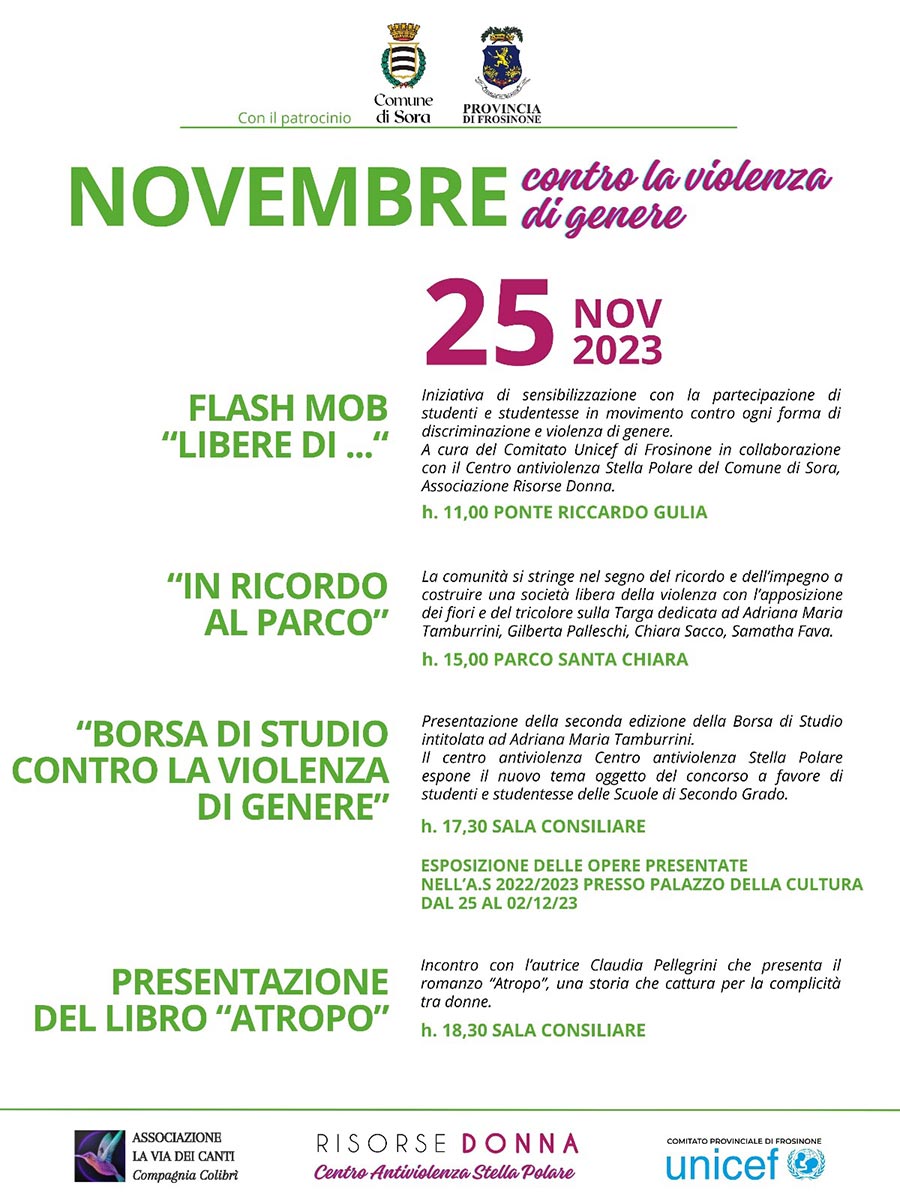 Giornata Internazionale contro la violenza sulle donne