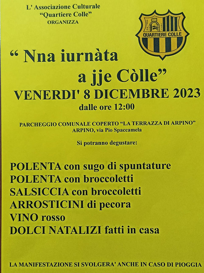 ''Nna iurnàta a jje Còlle'' 2023 Arpino