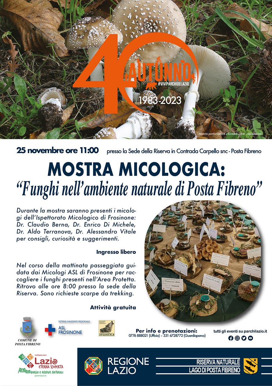 Mostra micologica ''Funghi nell’ambiente naturale di Posta Fibreno''