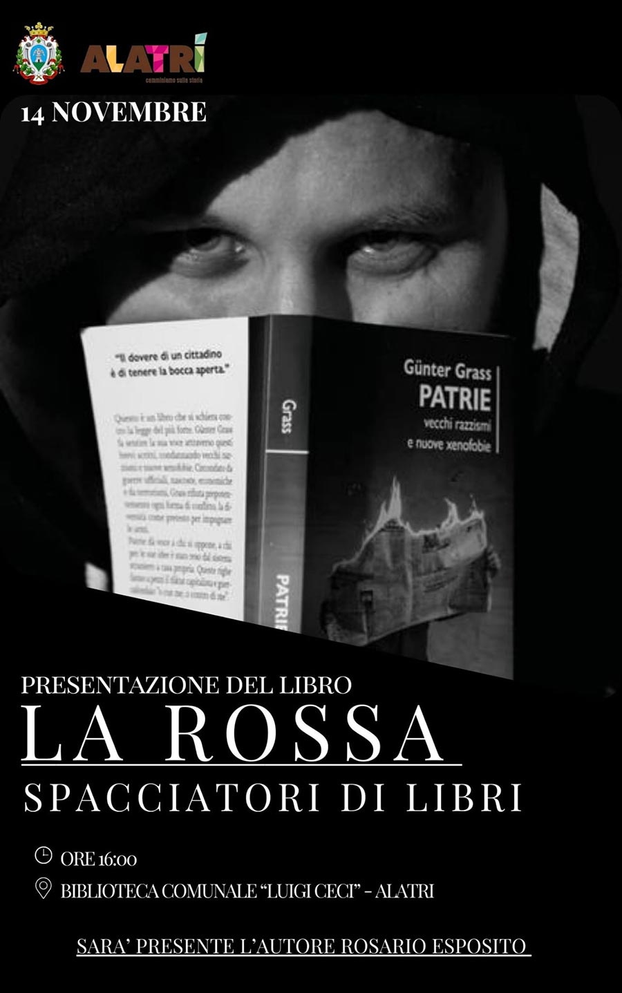 Presentazione del libro ''La Rossa'' 2023 Alatri