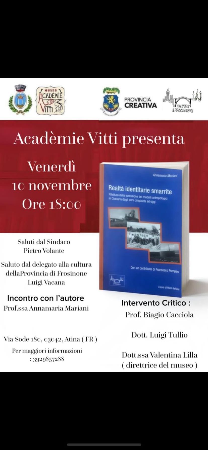 Presentazione libro ''Sacco: Storie di una Valle''