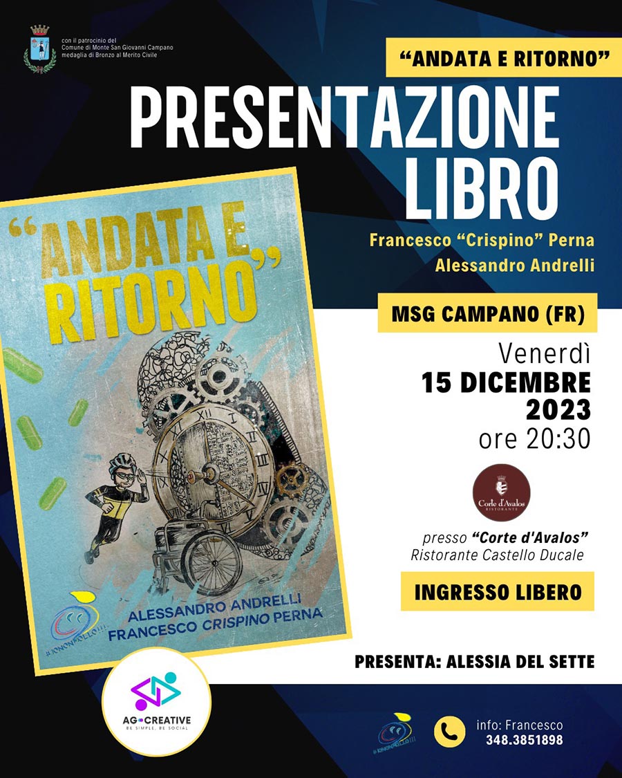 Presentazione del libro ''Andata e Ritorno'' Benvenuti in Ciociaria