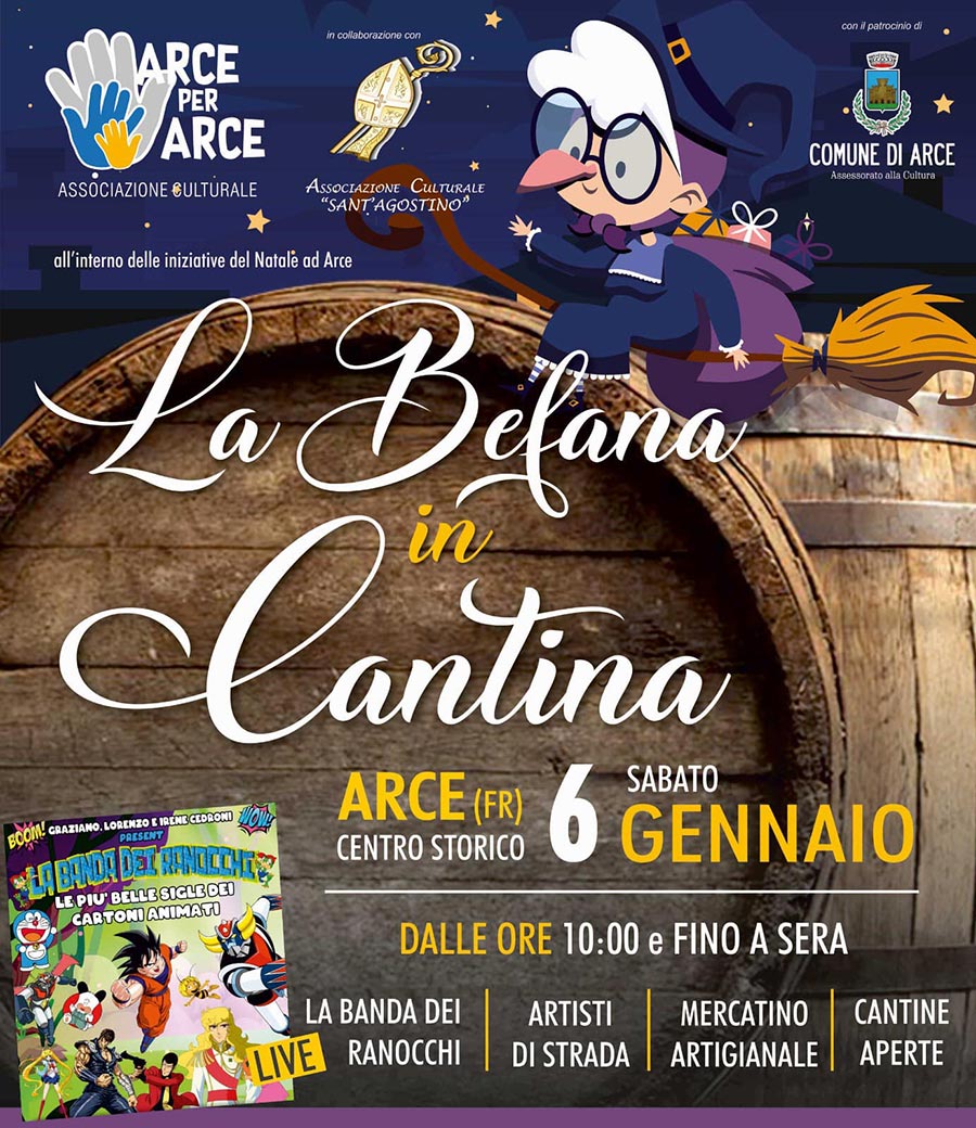 La Befana in Cantina Arce 2023