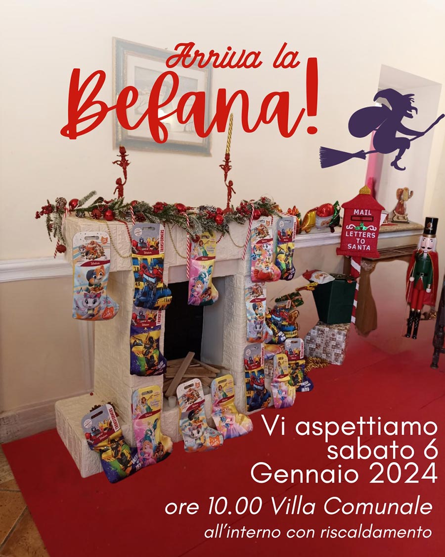 Arriva la Befana 2024 Frosinone