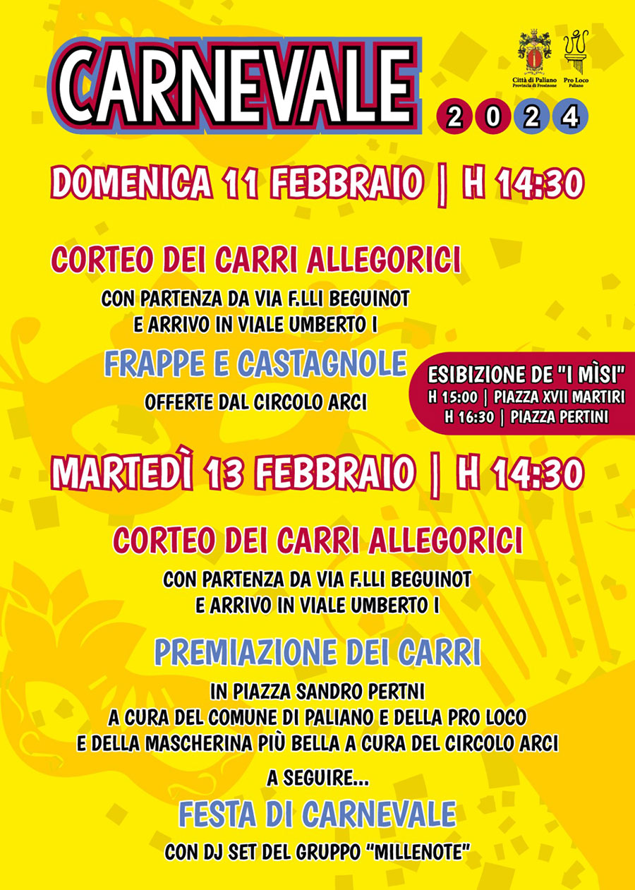 Carnevale di Paliano 2024