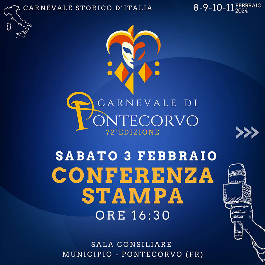 Presentazione Carnevale di Pontecorvo 2024