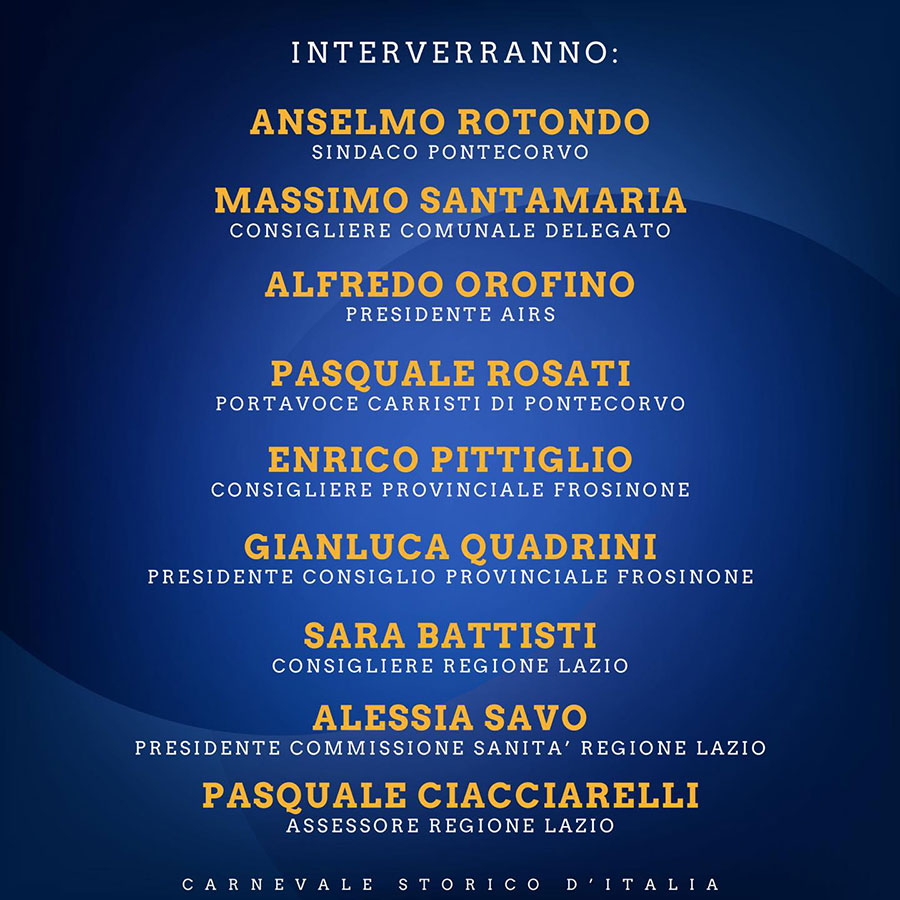 Presentazione Carnevale di Pontecorvo 2024