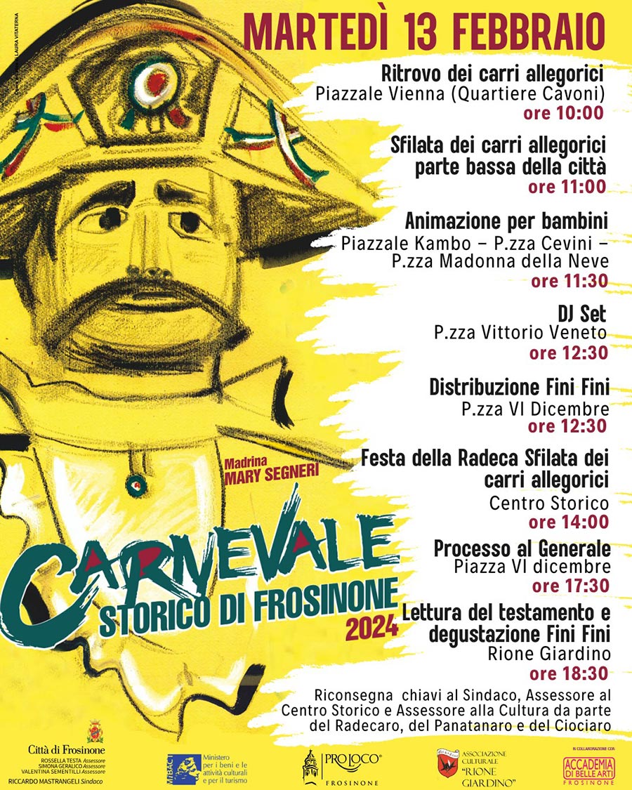 Carnevale Storico di Frosinone Festa della Radeca 2024