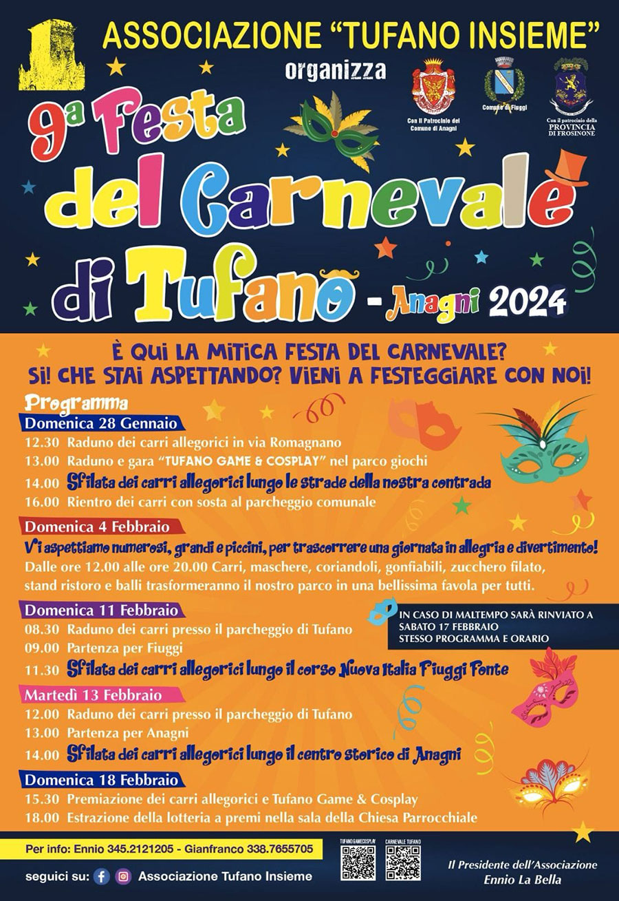 Carnevale di Tufano 2024