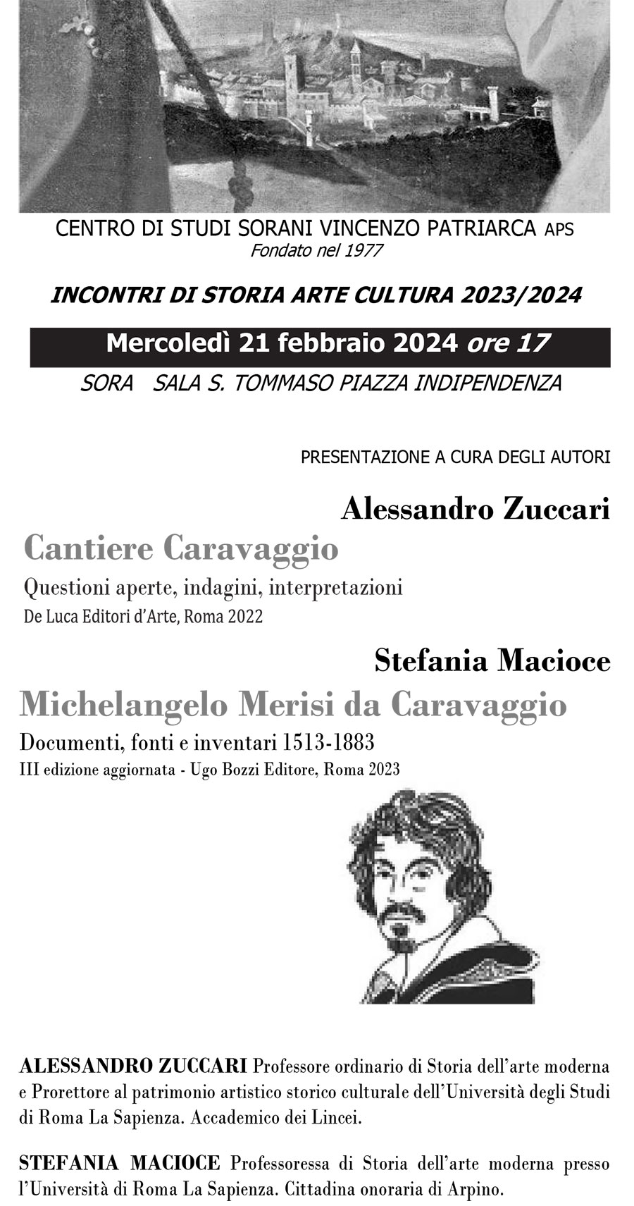 Incontri di Storia Arte Cultura Caravaggio