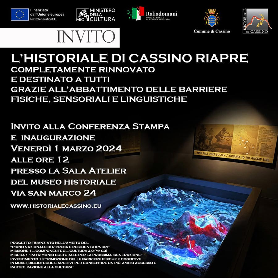 Il Museo Historiale di Cassino riapre