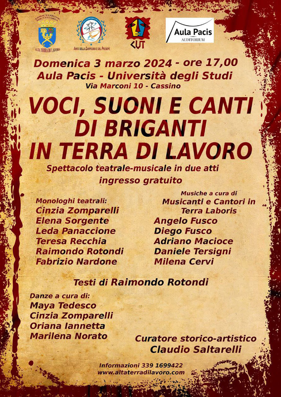 "Voci, Suono e Canti dei Briganti in Terra di Lavoro"