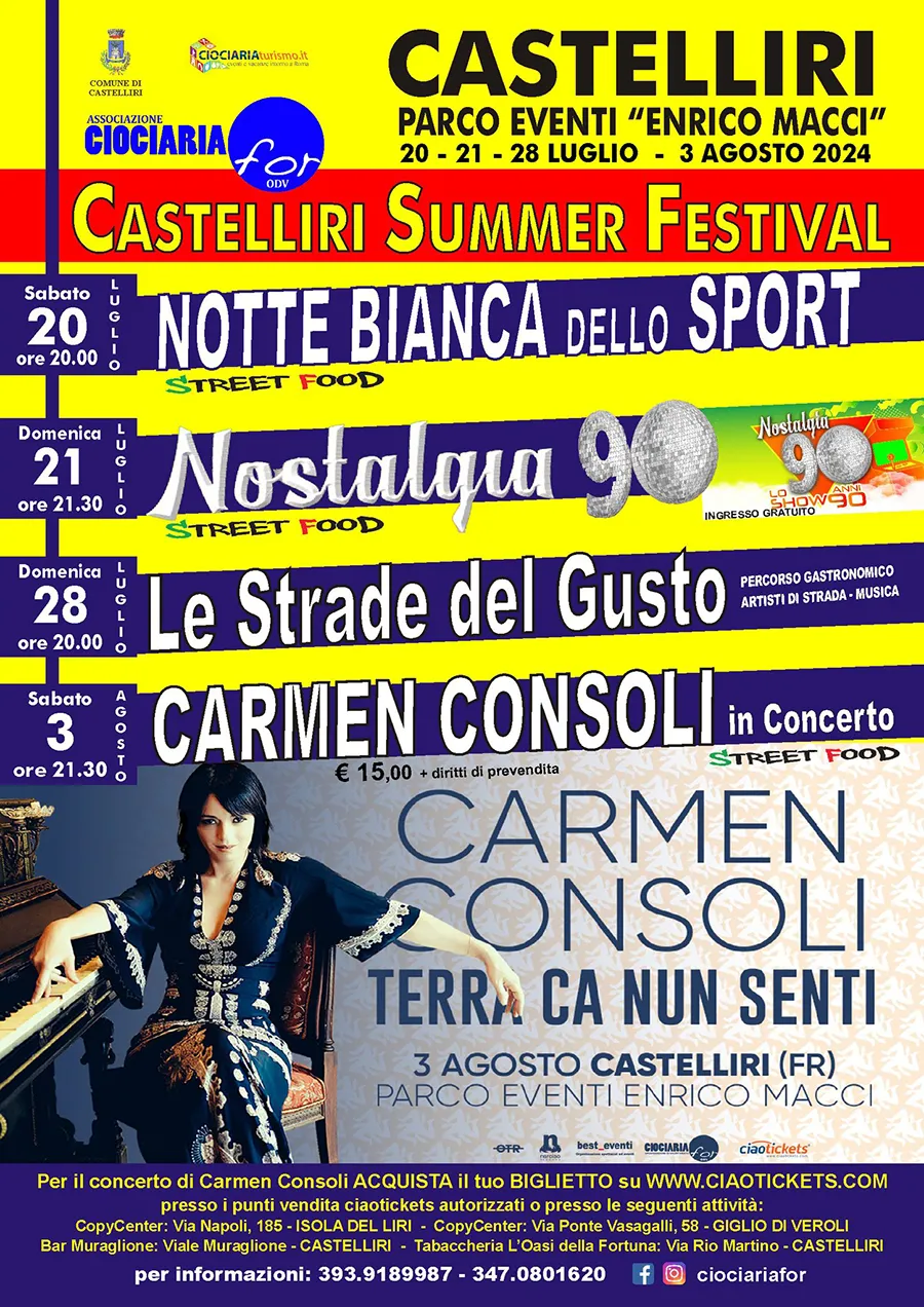 Castelliri Summer Festival 2024 - Ciociaria Fort