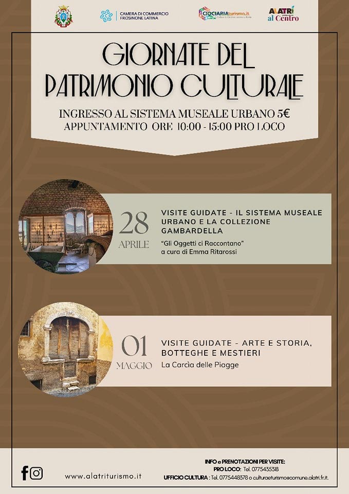 Giornate del Patrimonio Culturale 2024 Alatri