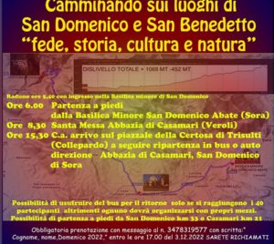 Camminando sui luoghi di San Domenico e San Benedetto