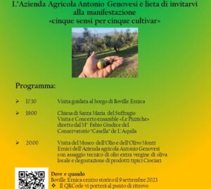''Cinque sensi per cinque cultivar'' - Boville Ernica 2023