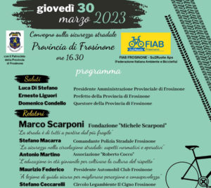 Convegno 'La strada è di tutti' Frosinone 2023