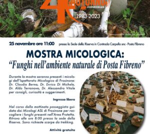 Mostra micologica ''Funghi nell’ambiente naturale di Posta Fibreno''