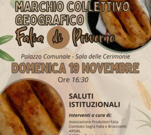 Presentazione Marchio Geografico Falia di Priverno