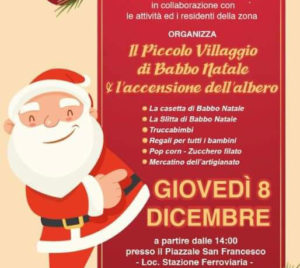 Il Piccolo Villaggio di Babbo Natale e l'accensione dell'Albero