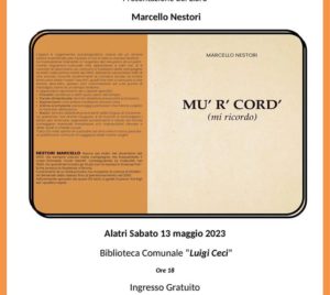 Presentazione del libro ''M' r' cord' '' Alatri 2023