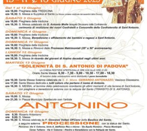 Festeggiamenti per Sant'Antonio di Padova
