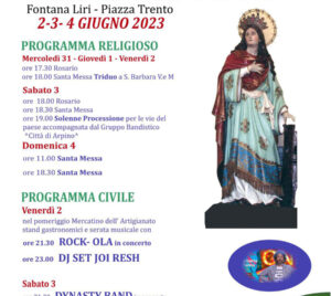 Festeggiamenti per Santa Barbara - Fontana Liri