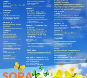 Sora Estate 2023 Giugno