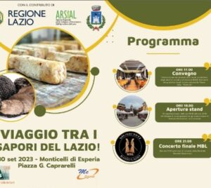 Viaggio tra i sapori del Lazio - Esperia 2023