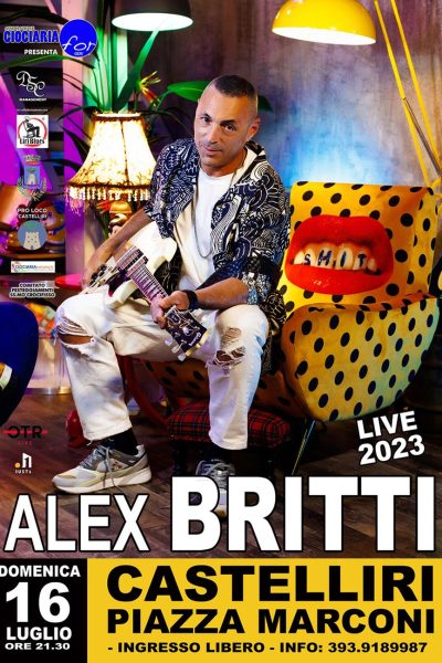 Alex Britti in Concerto Ciociaria For Castelliri 2023