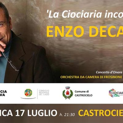 La Ciociaria incontra Enzo Decaro