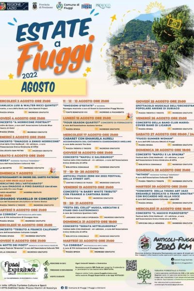 Fiuggi Estete - Agosto 2022